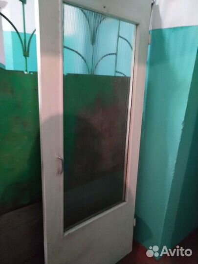 Дверь межкомнатная со стеклом бу