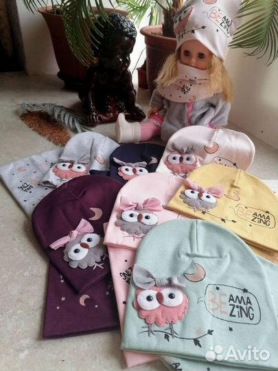 Шапка и снуд Совушки (новые)