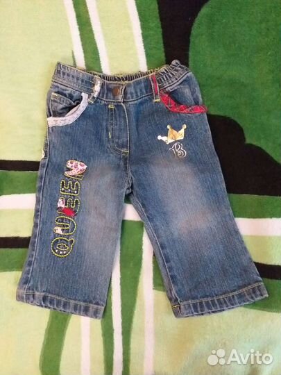 Джинсы для девочки 68 Италия бу