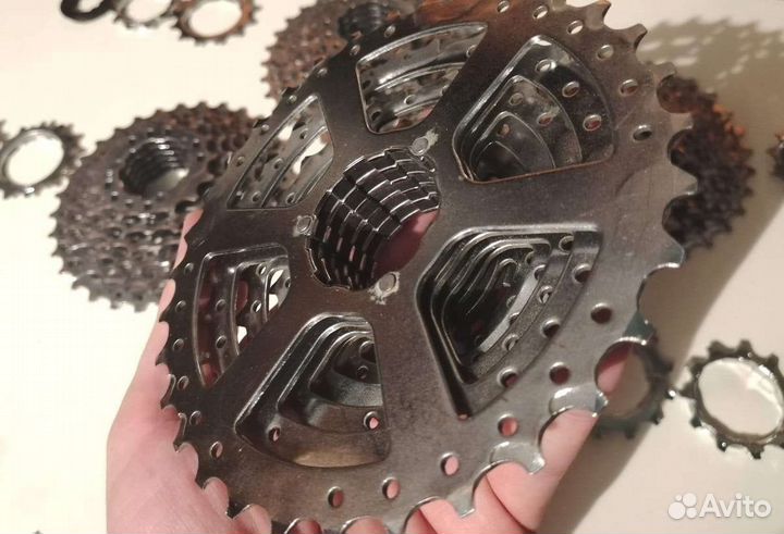 Кассеты на 8 скоростей, б/у, 4-шт, для велосипеда