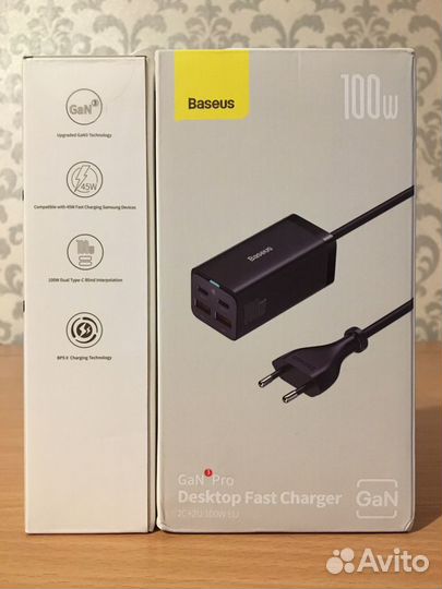 Baseus 100W GaN3 Pro Desktop Fast Charger Новый