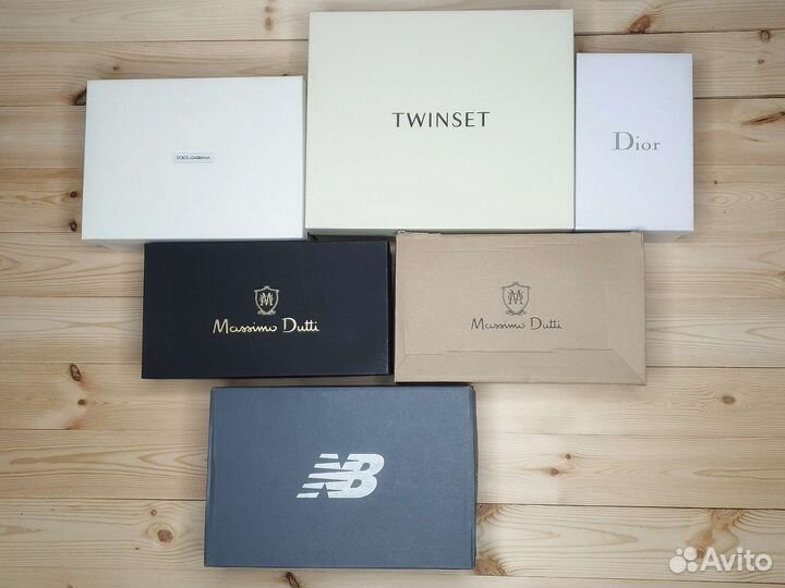 Коробки Dior DolceGabbana Massimo Dutti NB twinset