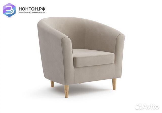 Кресло Вета велюр бежевый