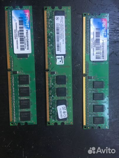 Оперативная память Patriot DDR 2