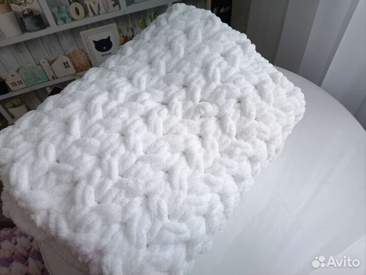 Плюшевый детский плед. Ручная работа