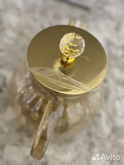 Чайник заварочный стеклянный затонированный