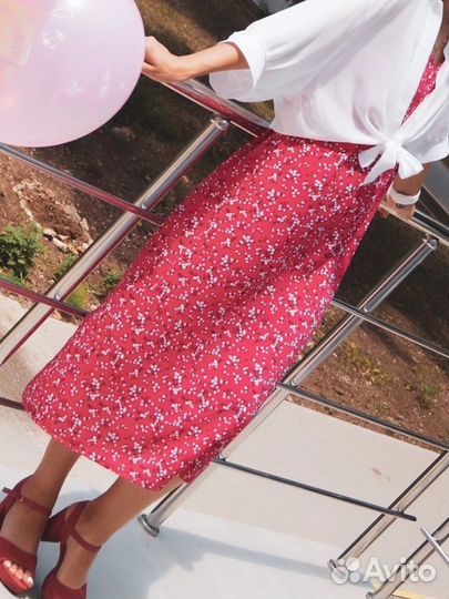 Платье сарафан 44 розовое с блузкой комплект