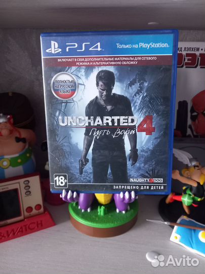 Uncharted 4 ps4 (с двухстороней обложкой)