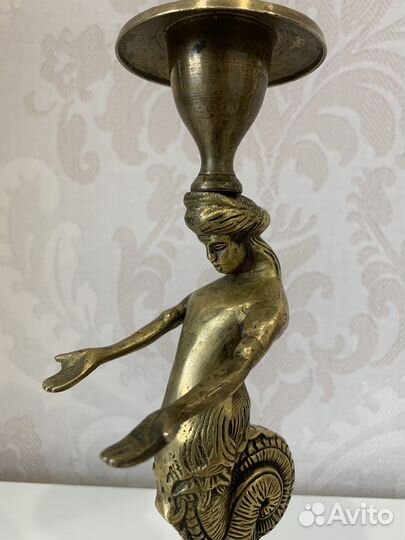 Подсвечник антикварный Нимфа