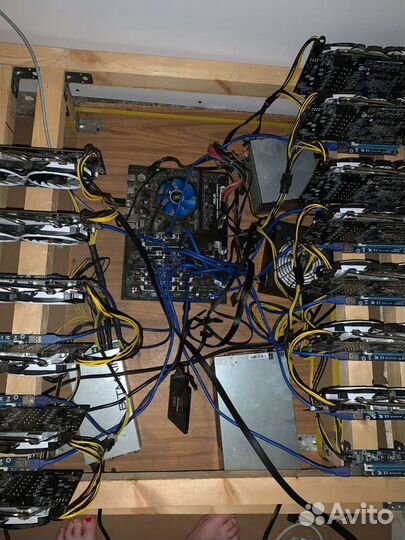 Майнинг ферма рх580 на 8g