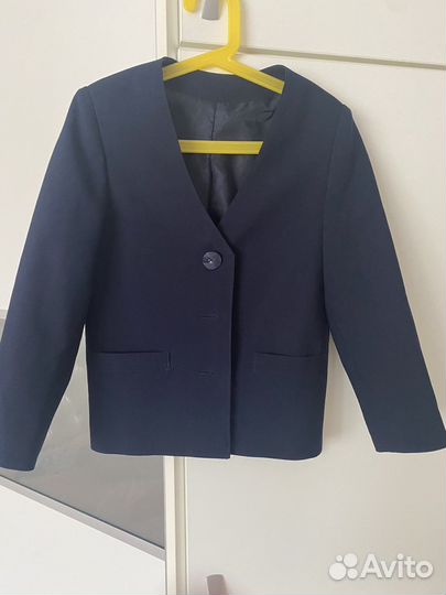 Школьный пиджак новый Синий