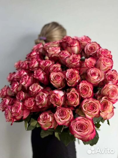 Цветы розы букет