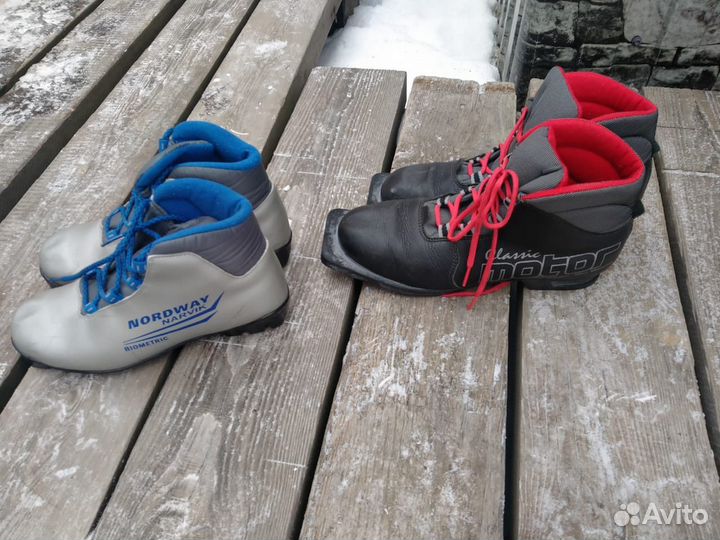 Беговые лыжи две пары