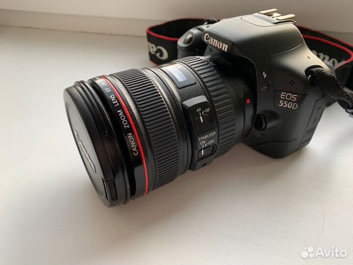 Фотоаппарат Canon EOS550D + EF 24-105mm f/4L IS US