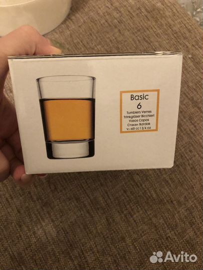 Стопки рюмки турецкое стекло набор