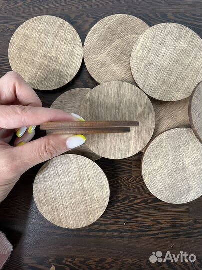 Деревянные крышки для свечей