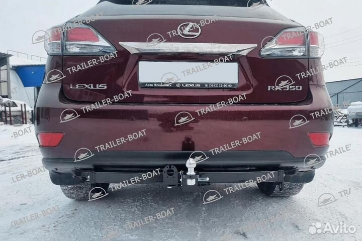 Фаркоп Lexus RX350 12-15 III (AL10) под квадрат, 50мм 57814