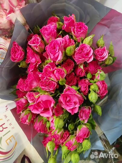 Кустовые розы оптом