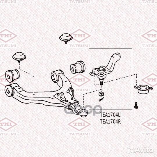 Опора шаровая нижняя R toyota 4Runner/Land Crui