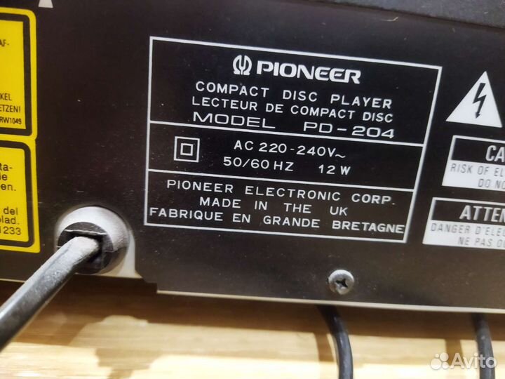 Cd плеер pioneer PD-204