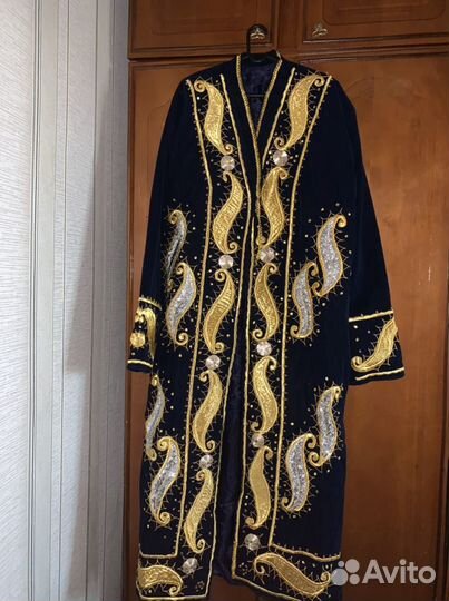 Узбекский халат золотой чапан