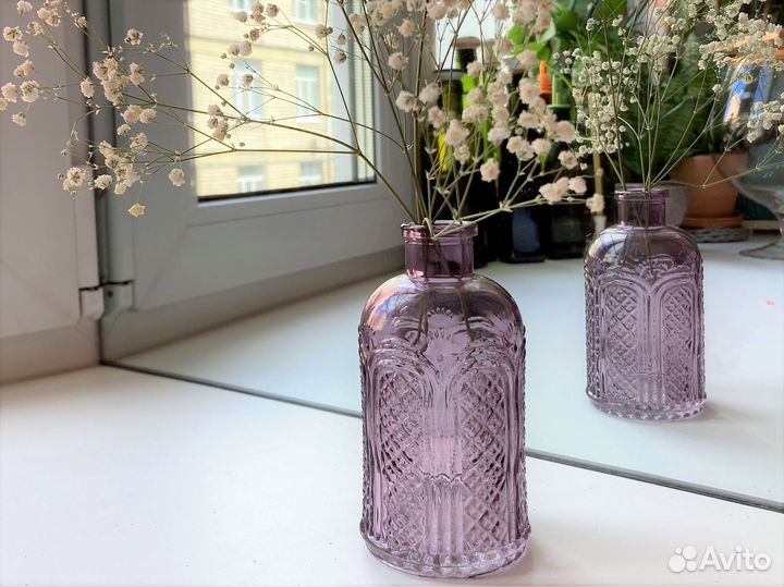 Вазочка цветное стекло