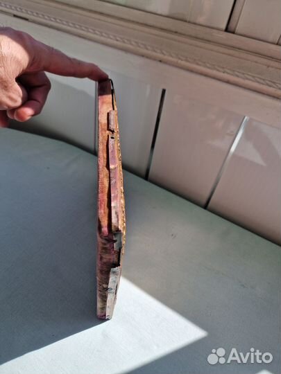 Старинная икона Смоленская 19 век в редком окладе