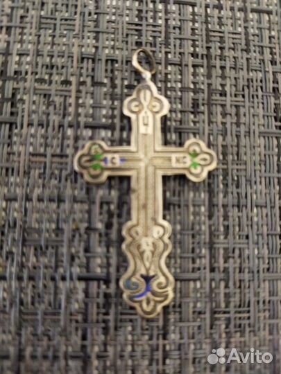 Крупный нательный старинный крест