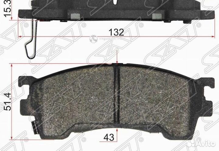 Колодки передние Mazda Familia stblym3323Z