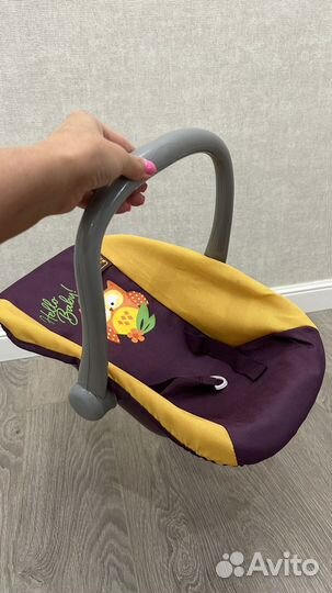 Стульчик для кормления и качели кукольные