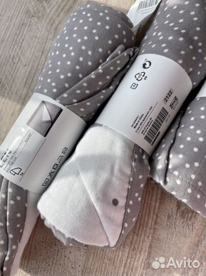 Детское одеяло плед муслин LEN IKEA