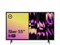 Новый Телевизор Sber SDX-55U4010B, 55"(139 см)