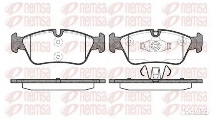 Передние тормозные колодки Remsa BMW E36 E46 E87