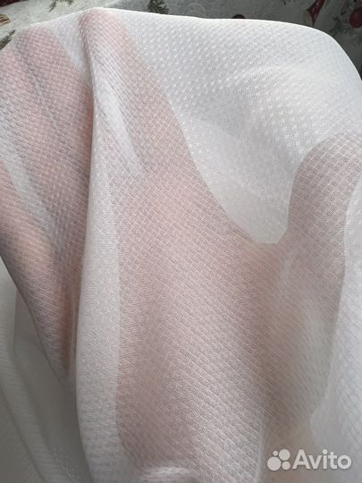 Тюль вуаль белый