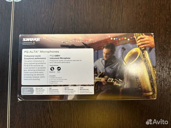 Инструментальный микрофон Shure PGA98H-XLR