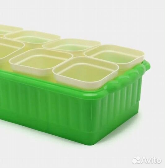 Набор для рассады 12 стаканов. Пластиковый парник