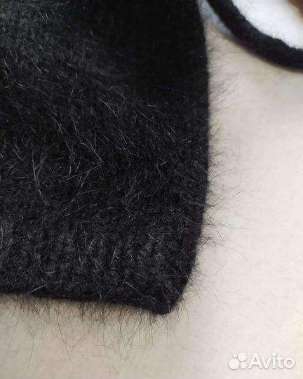 Капор - капюшон из пуха норки, ручная работа