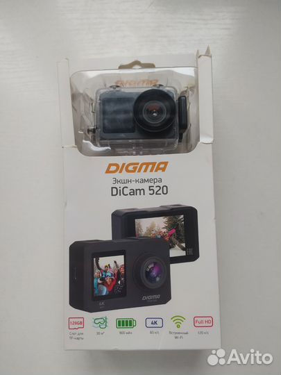 Экшн камера digma 520