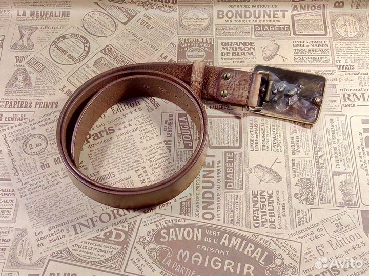 Ремень мужской из натуральной кожи (ручная работа)