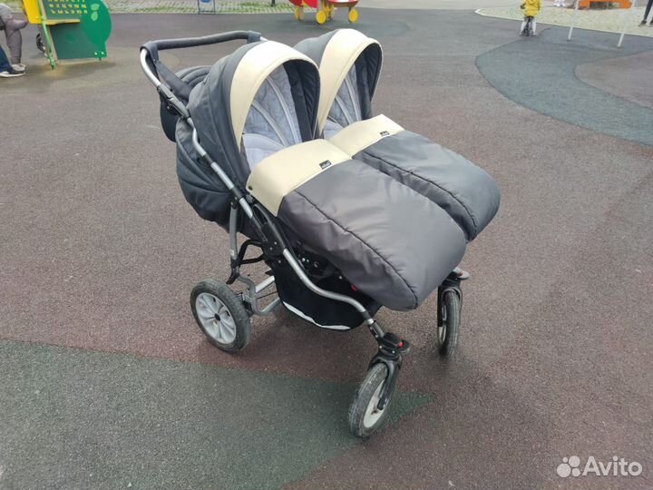 Коляска для двойни mikado 2 в 1 (Польша)