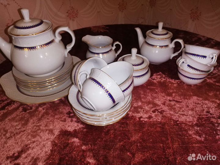 Сервиз чайный Thun, чехословакия, 6 персон