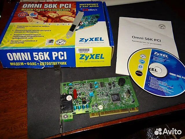Модем zyxel Omni 56K PCI