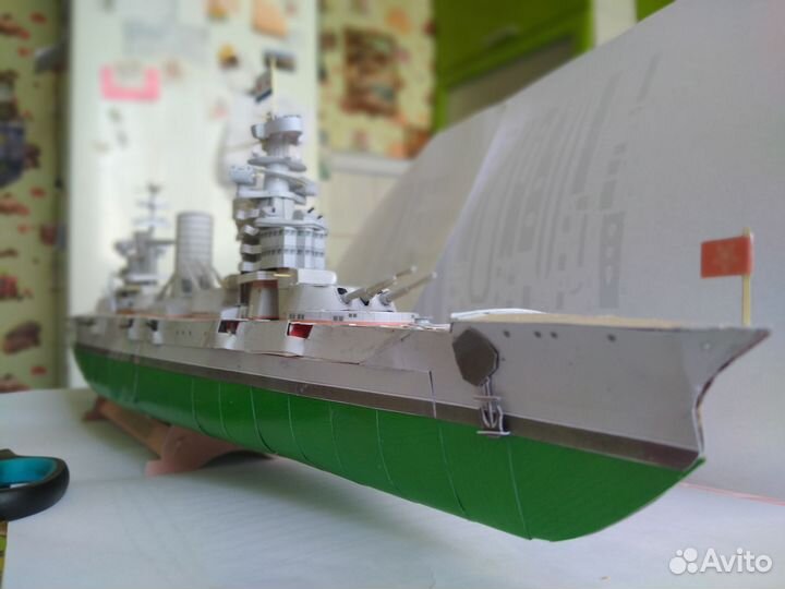 Модель линкор Парижская коммуна