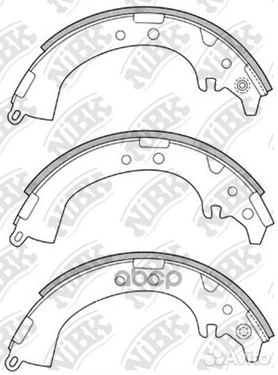 Колодки тормозные барабанные FN2333 NiBK