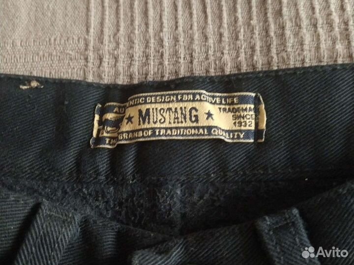 Фирменный джинсы Mustang на флисе