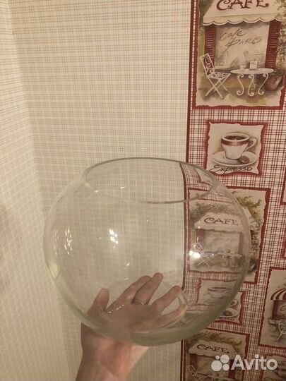 Аквариум для рыбок круглый