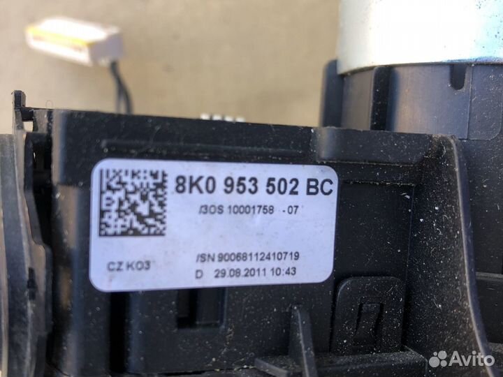 Переключатель света поворота ауди а4 Б8