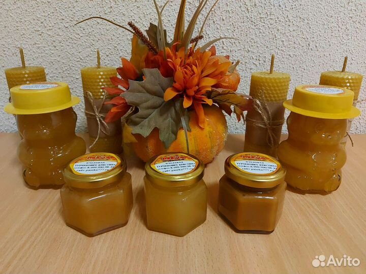 Набор номер 2 мёд + свеча из вощины с доставкой
