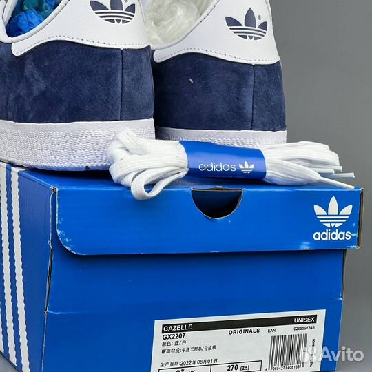 Кеды мужские Adidas Gazelle Blue