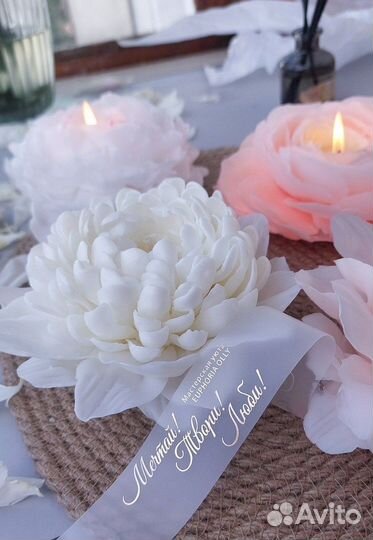 Цветы из воска. Свечи-цветы